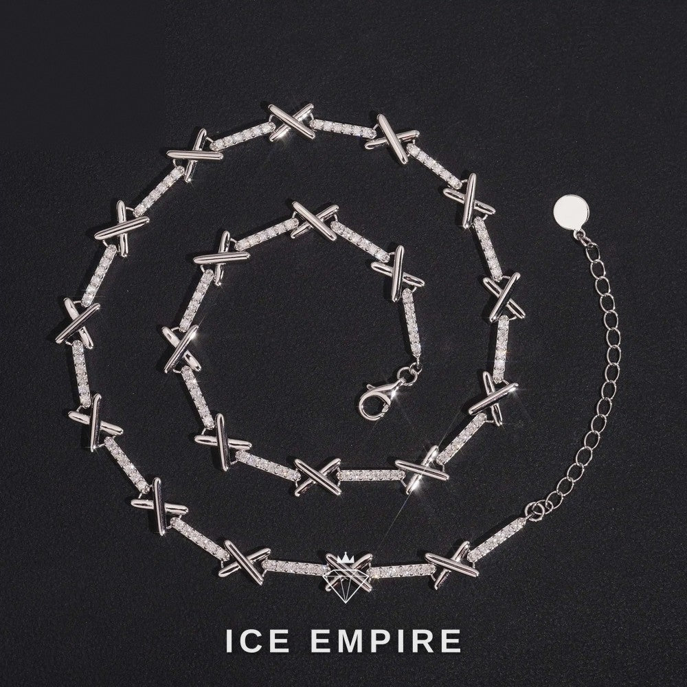 Iced Out Rose Gold Plated Moissanite Cuban Chain