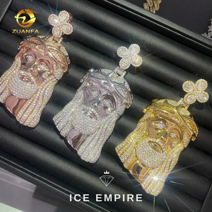 Iced Out 925 Silver Pendant