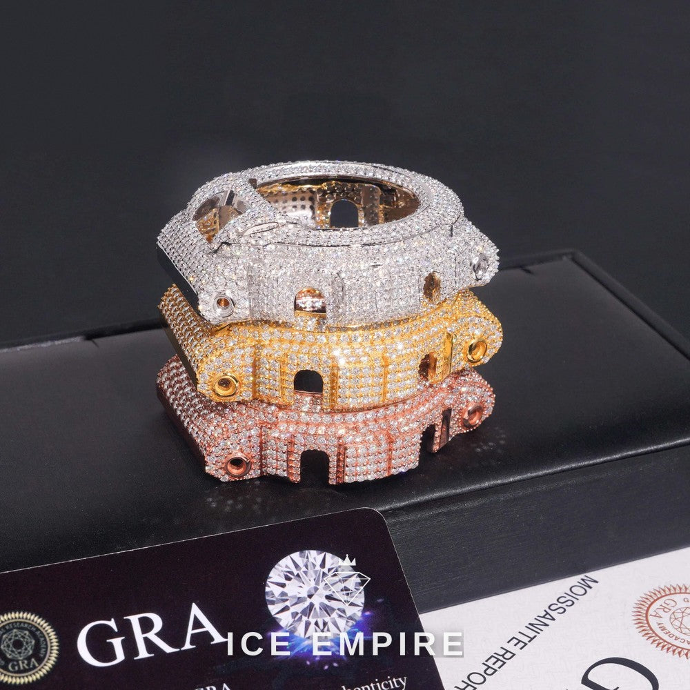 Iced Out 925 Silver Moissanite Watch