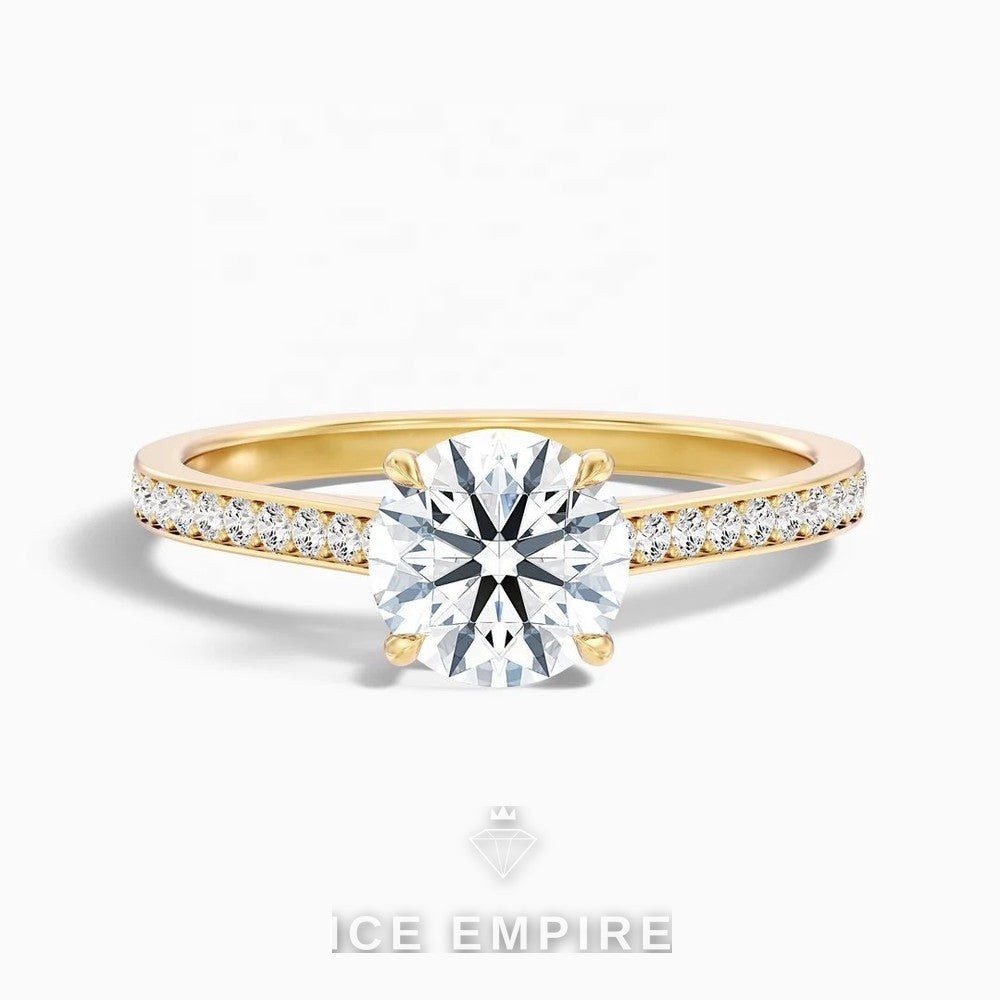 Iced Out 10K Gold Lab Grown Diamond Pendant