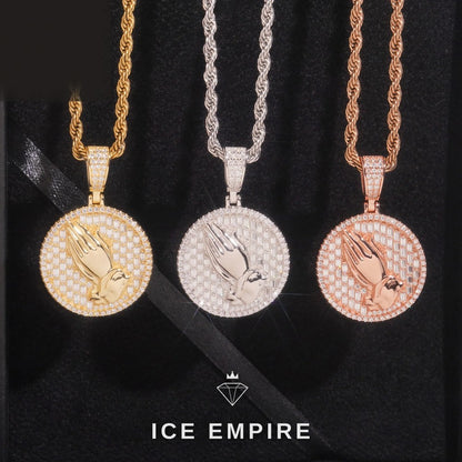 Iced Out Gold Plated Moissanite Pendant