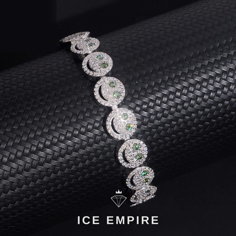 Iced Out Rose Gold Plated Moissanite Bracelet