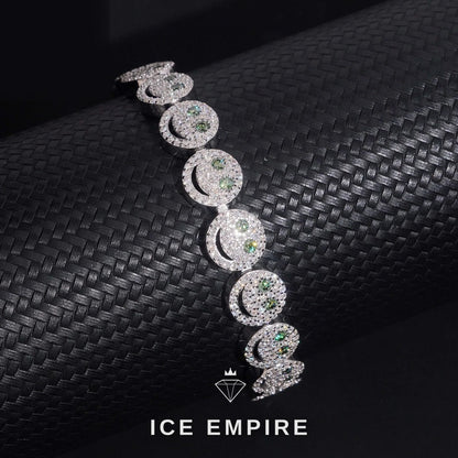 Iced Out Rose Gold Plated Moissanite Bracelet