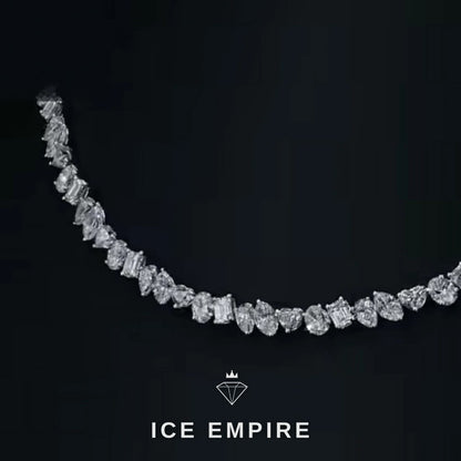 Iced Out Rose Gold Plated Moissanite Cuban Chain