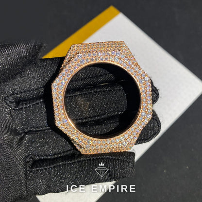 Iced Out 925 Silver Moissanite Watch