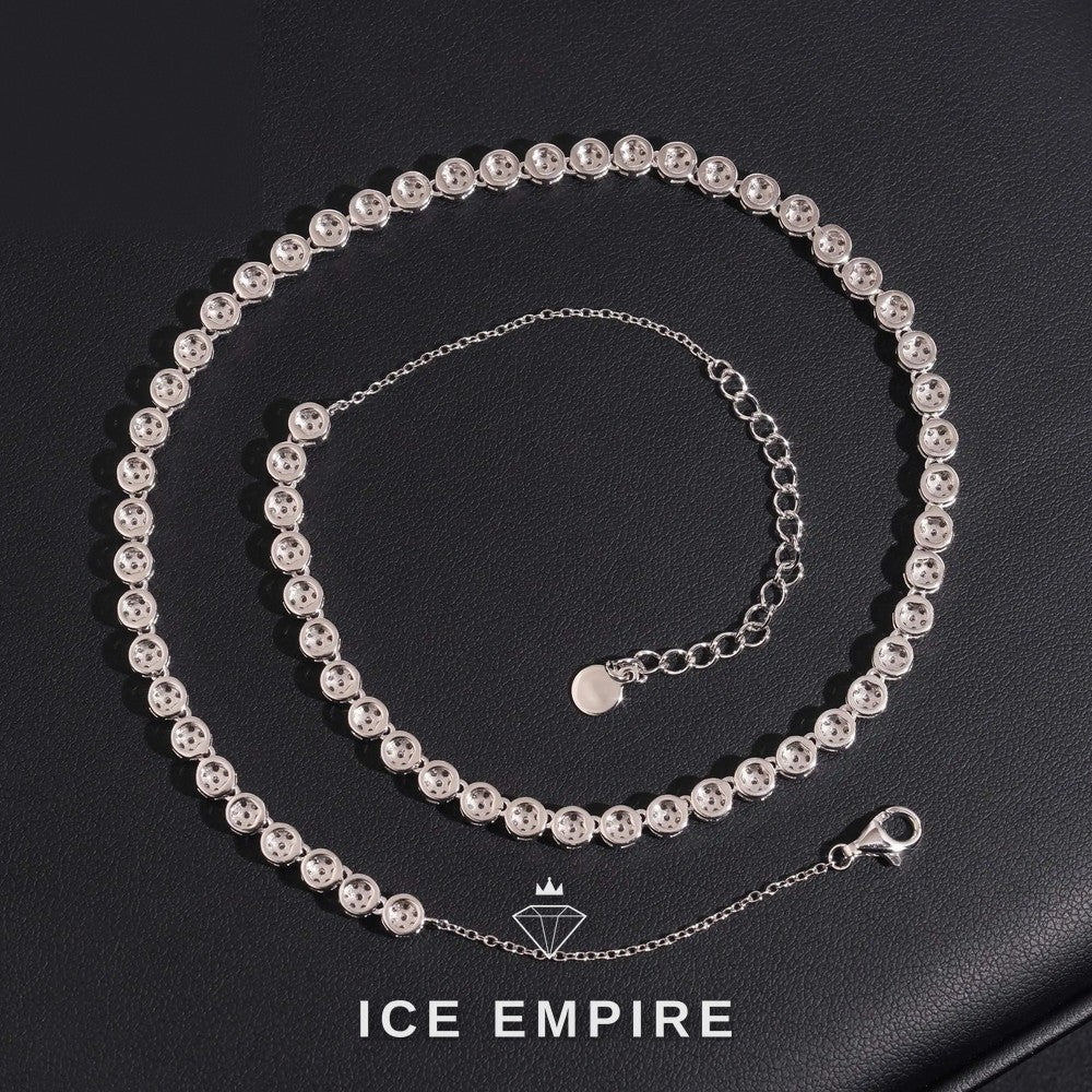 Iced Out Rose Gold Plated Moissanite Cuban Chain