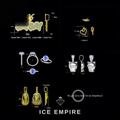 Iced Out Baguette Rose Gold Plated Lab Grown Diamond Cuban Chain