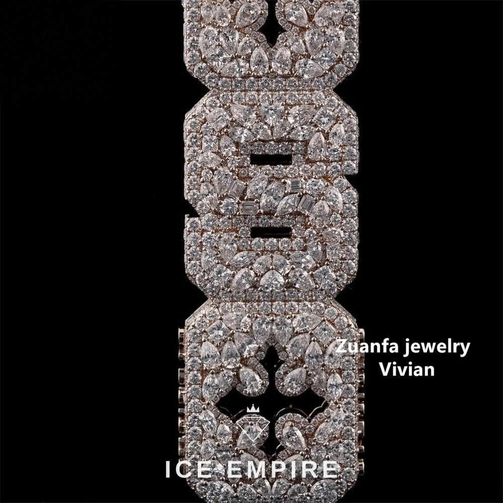 Iced Out 925 Silver Pendant