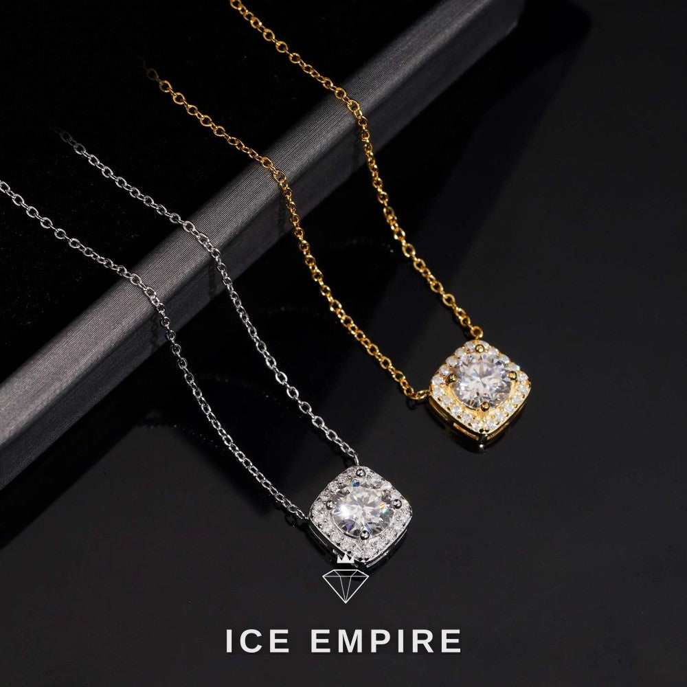 Iced Out 925 Silver Lab Grown Diamond Pendant