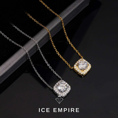 Iced Out 925 Silver Lab Grown Diamond Pendant