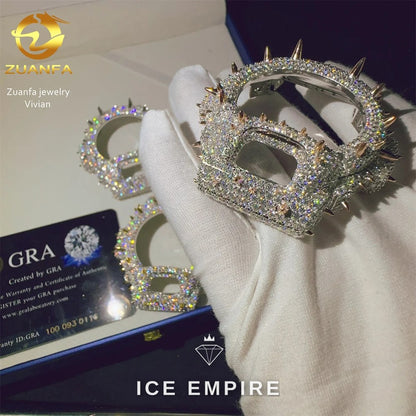 Iced Out 925 Silver Moissanite Watch