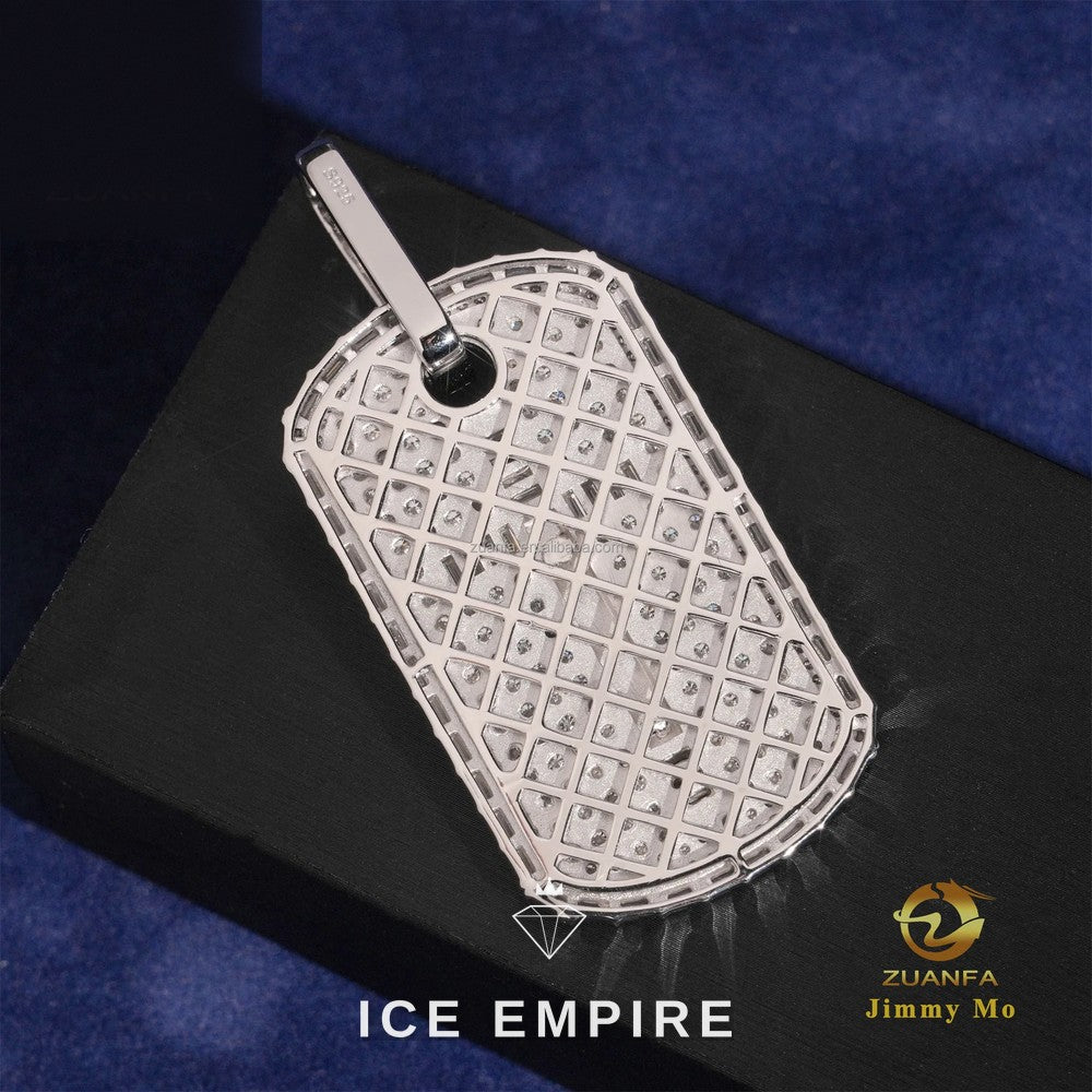 Iced Out Cross 925 Silver Moissanite Pendant