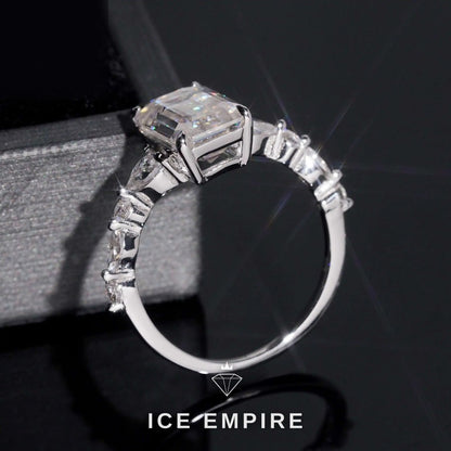 Iced Out Gold Plated Moissanite Wedding Band