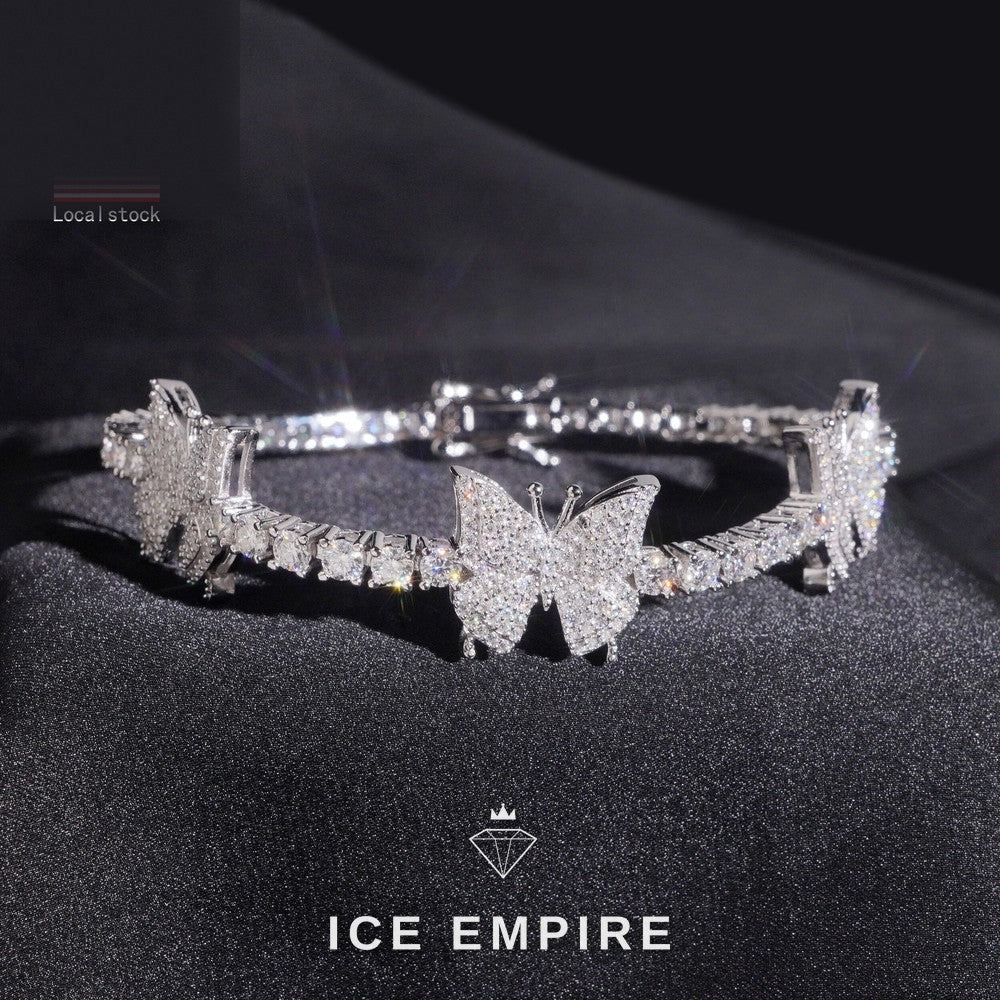 Iced Out 925 Silver Moissanite Tennis Chain