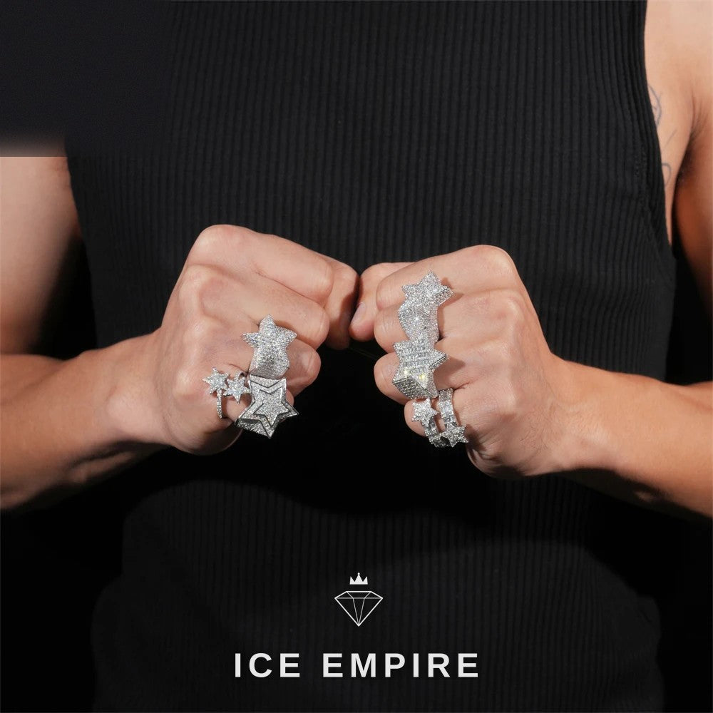 Iced Out 925 Silver Moissanite Cuban Chain