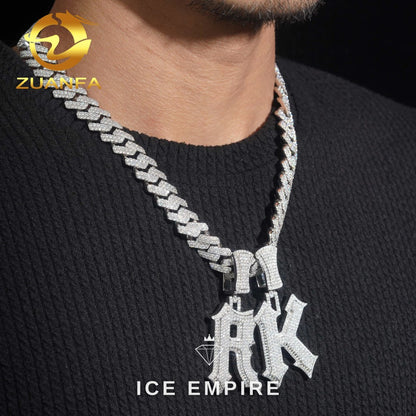Iced Out Rose Gold Plated Pendant