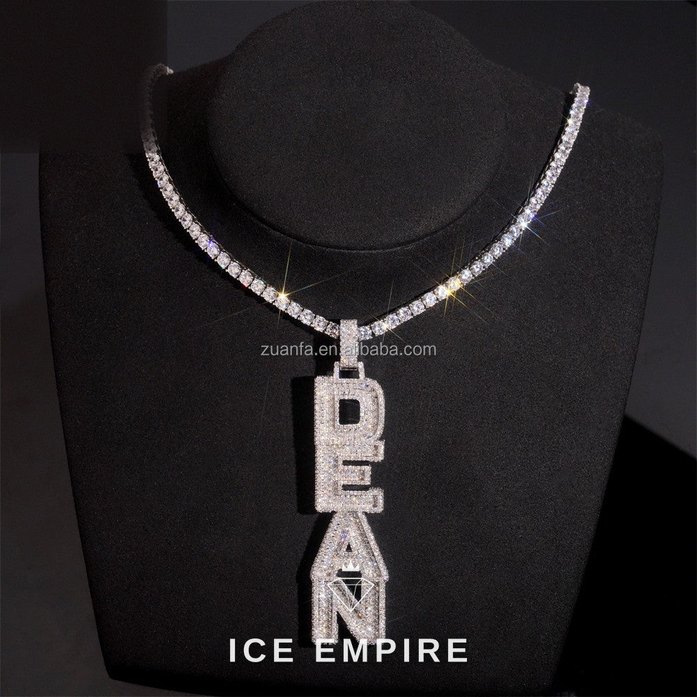 Iced Out Baguette Gold Plated Pendant