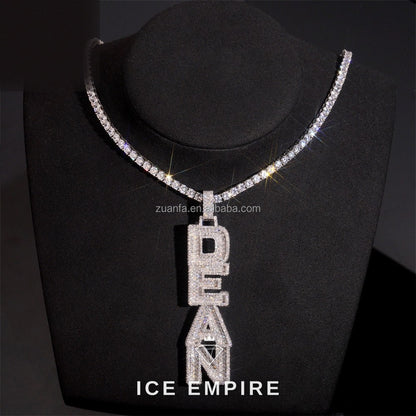 Iced Out Baguette Gold Plated Pendant