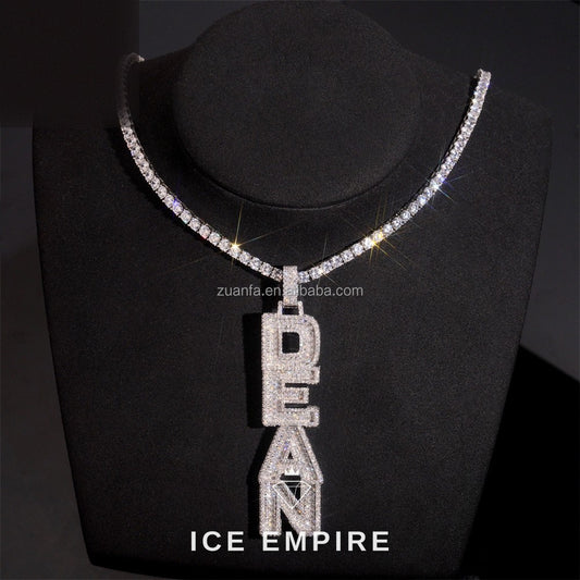 Iced Out Baguette Gold Plated Pendant