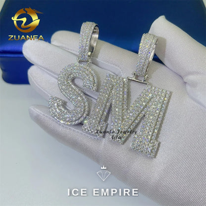 Iced Out 925 Silver Pendant