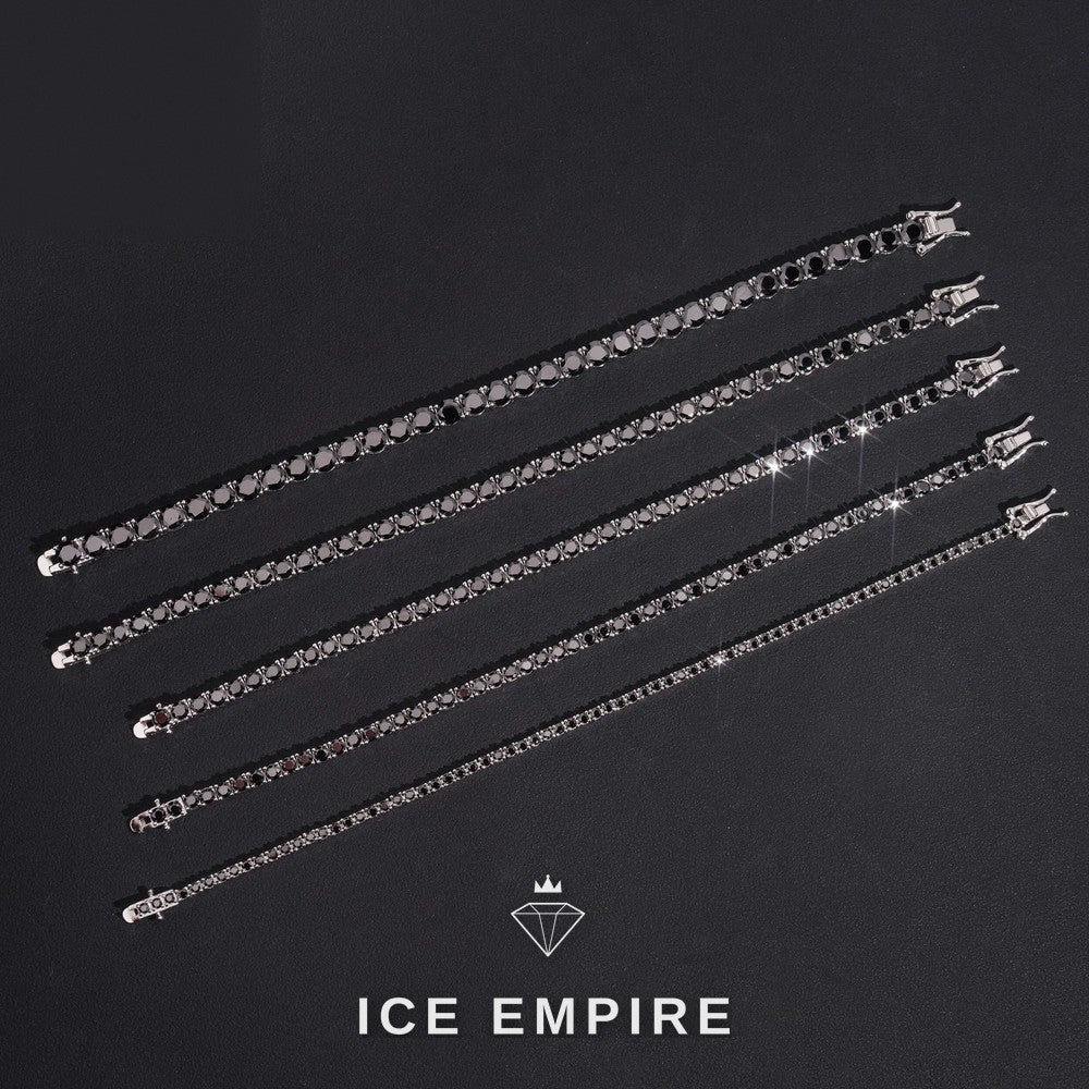 Iced Out 925 Silver Moissanite Tennis Bracelet