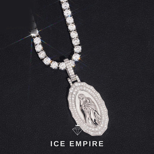 Iced Out Rose Gold Plated Pendant
