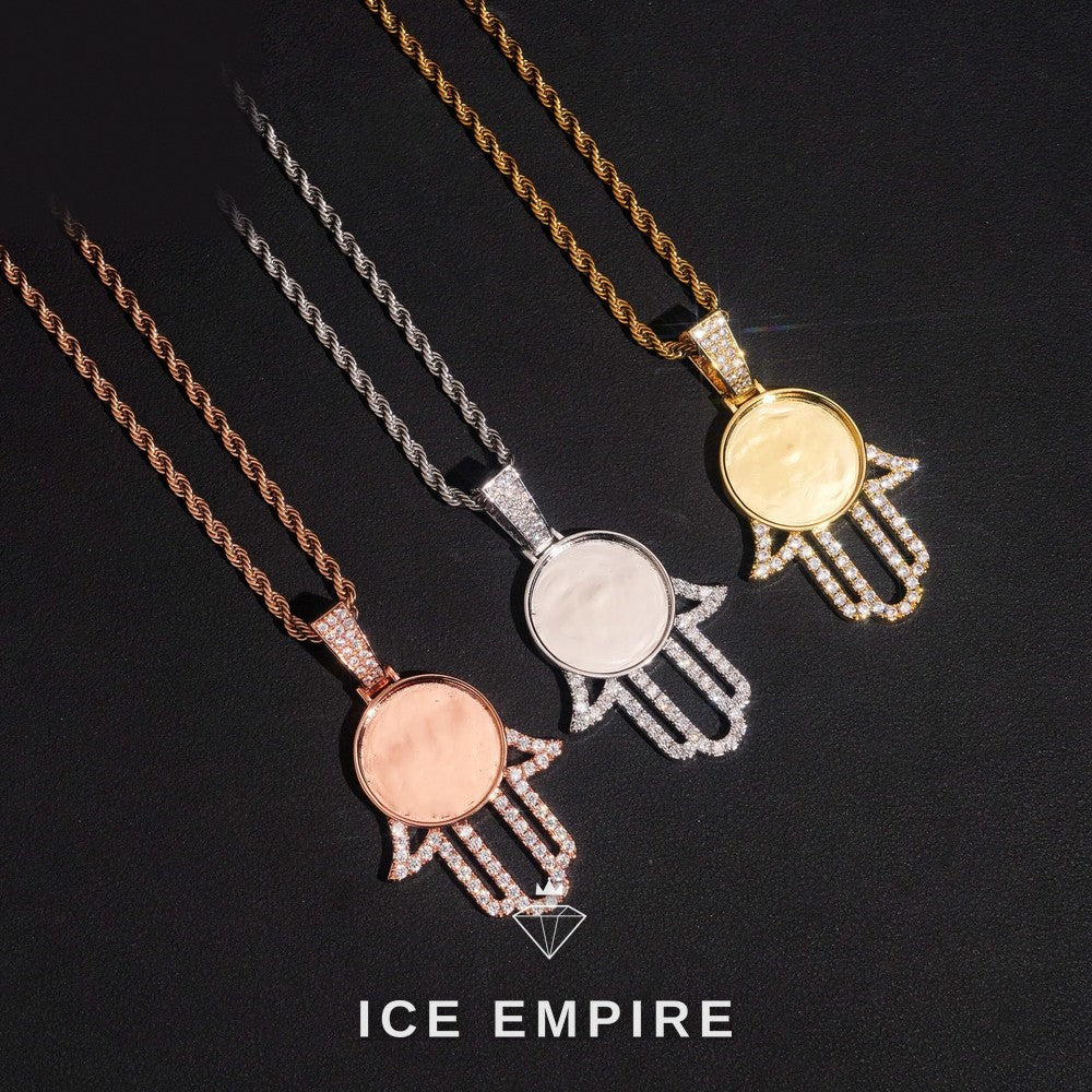 Iced Out 925 Silver Moissanite Pendant
