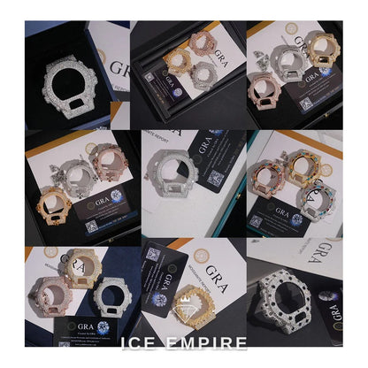 Iced Out 925 Silver Moissanite Watch
