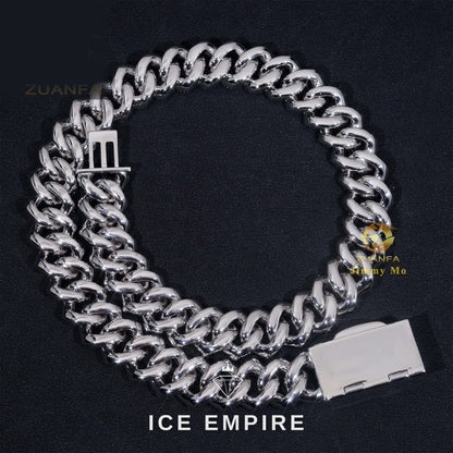 Iced Out Gold Plated Moissanite Cuban Chain