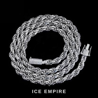 Iced Out Rose Gold Plated Moissanite Cuban Chain