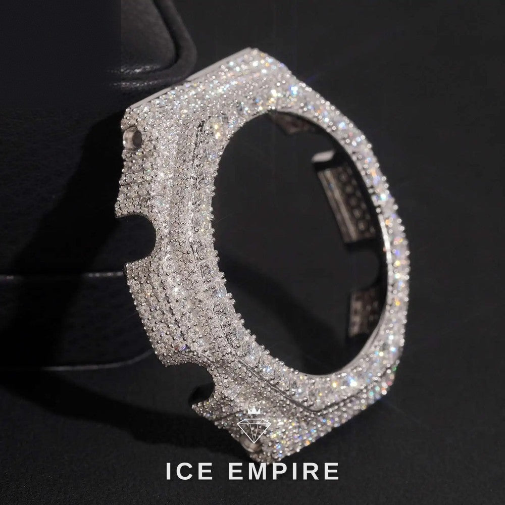 Iced Out Gold Plated Moissanite Watch