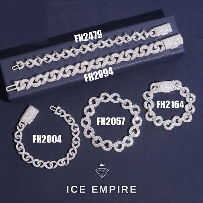 Iced Out Gold Plated Moissanite Cuban Chain