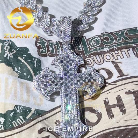 Iced Out Baguette Rose Gold Plated Cuban Chain