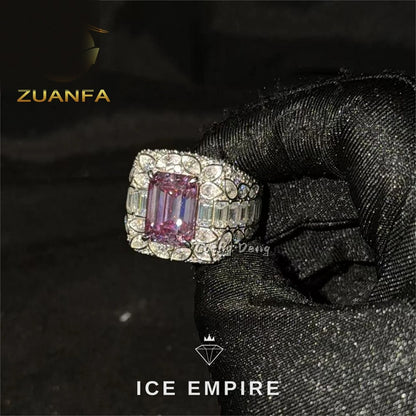 Iced Out 925 Silver Moissanite Cuban Chain