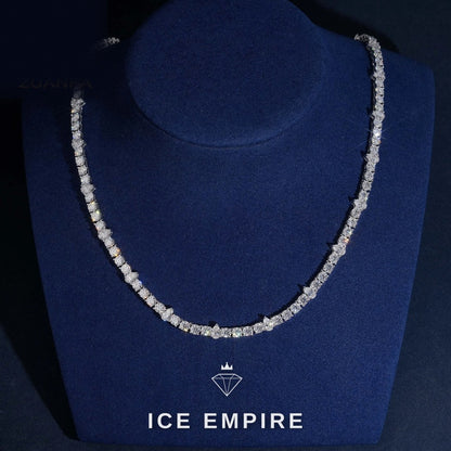 Iced Out 925 Silver Moissanite Cuban Chain