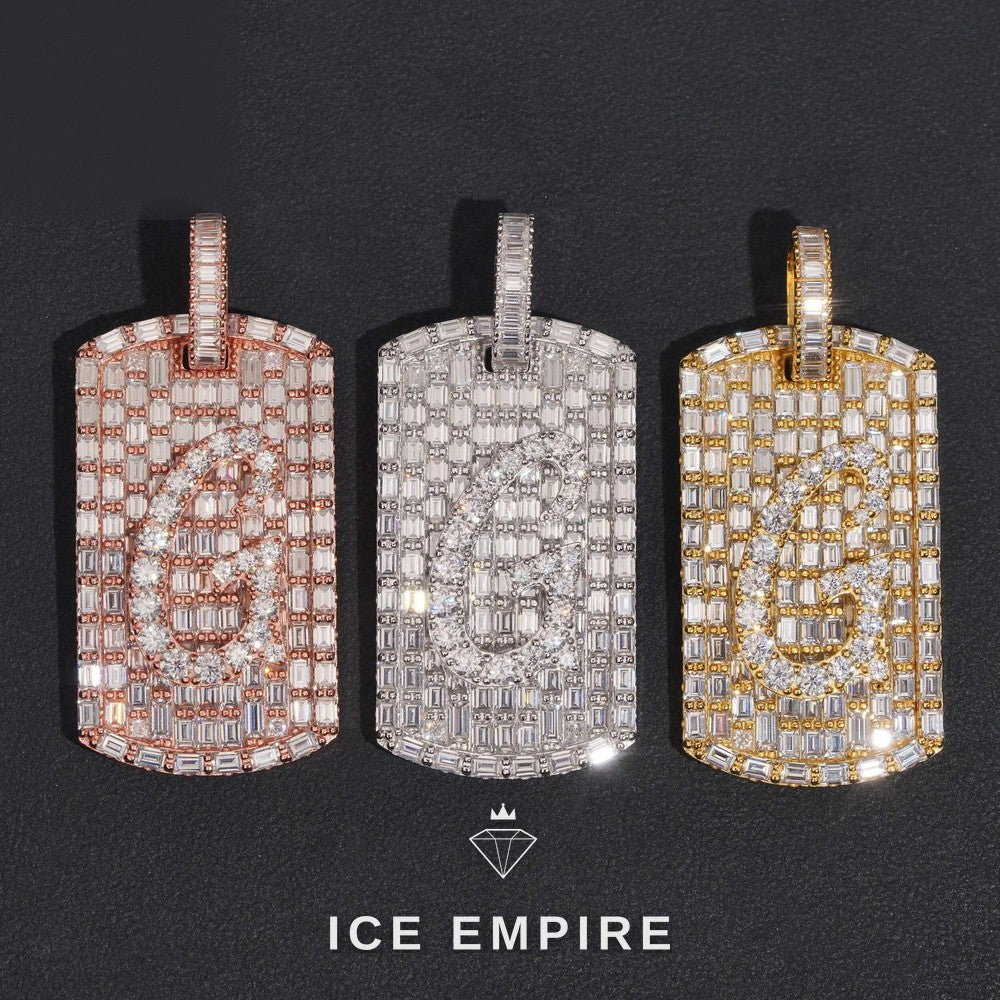 Iced Out Gold Plated Moissanite Pendant