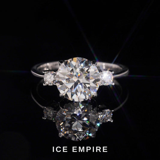 Iced Out Gold Plated Moissanite Wedding Band