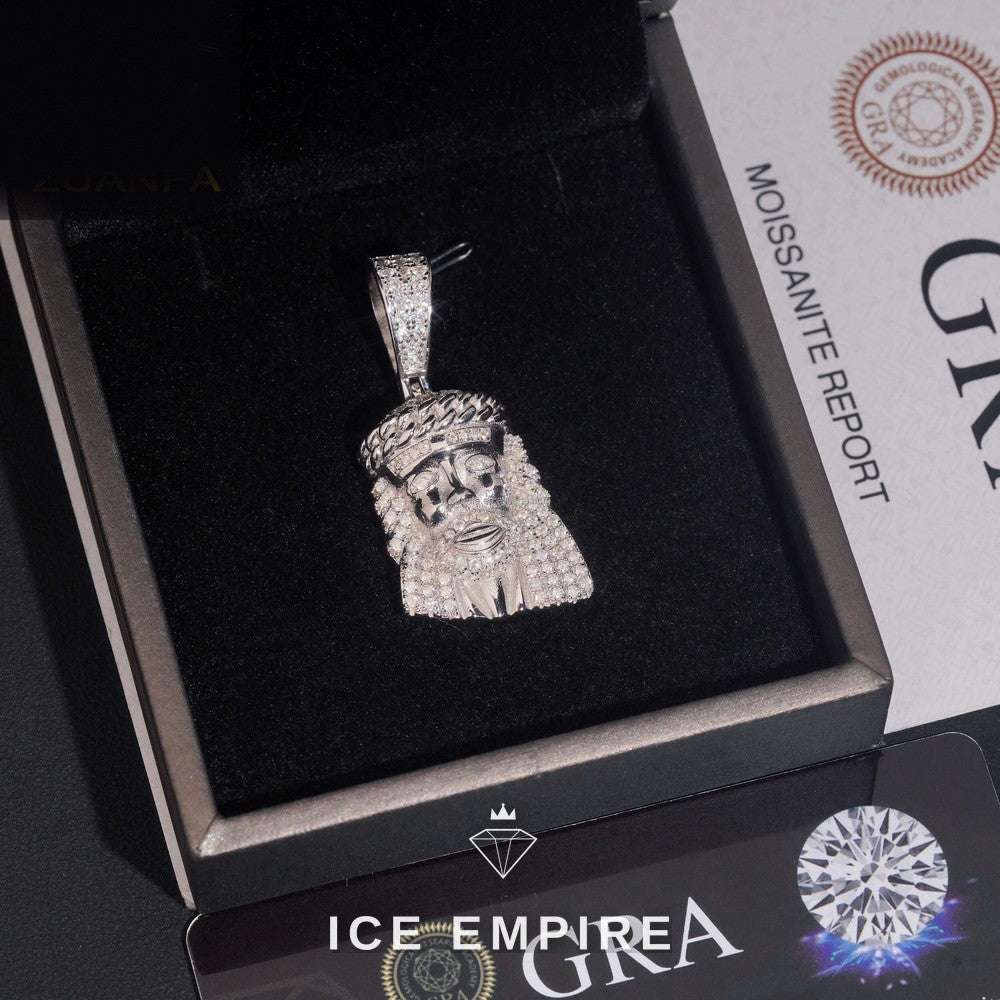 Iced Out 925 Silver Pendant