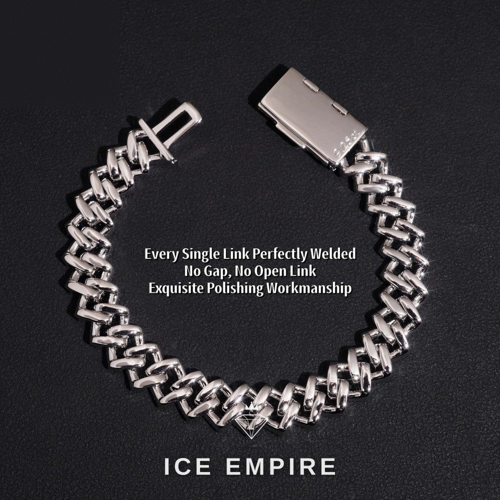 Iced Out Rose Gold Plated Moissanite Cuban Chain