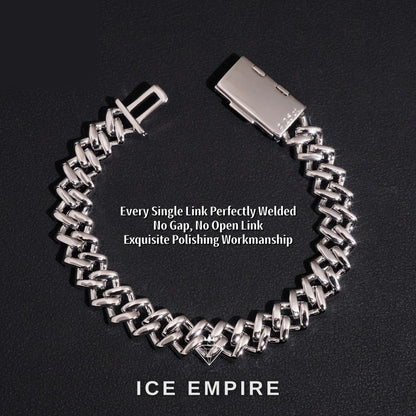 Iced Out Rose Gold Plated Moissanite Cuban Chain