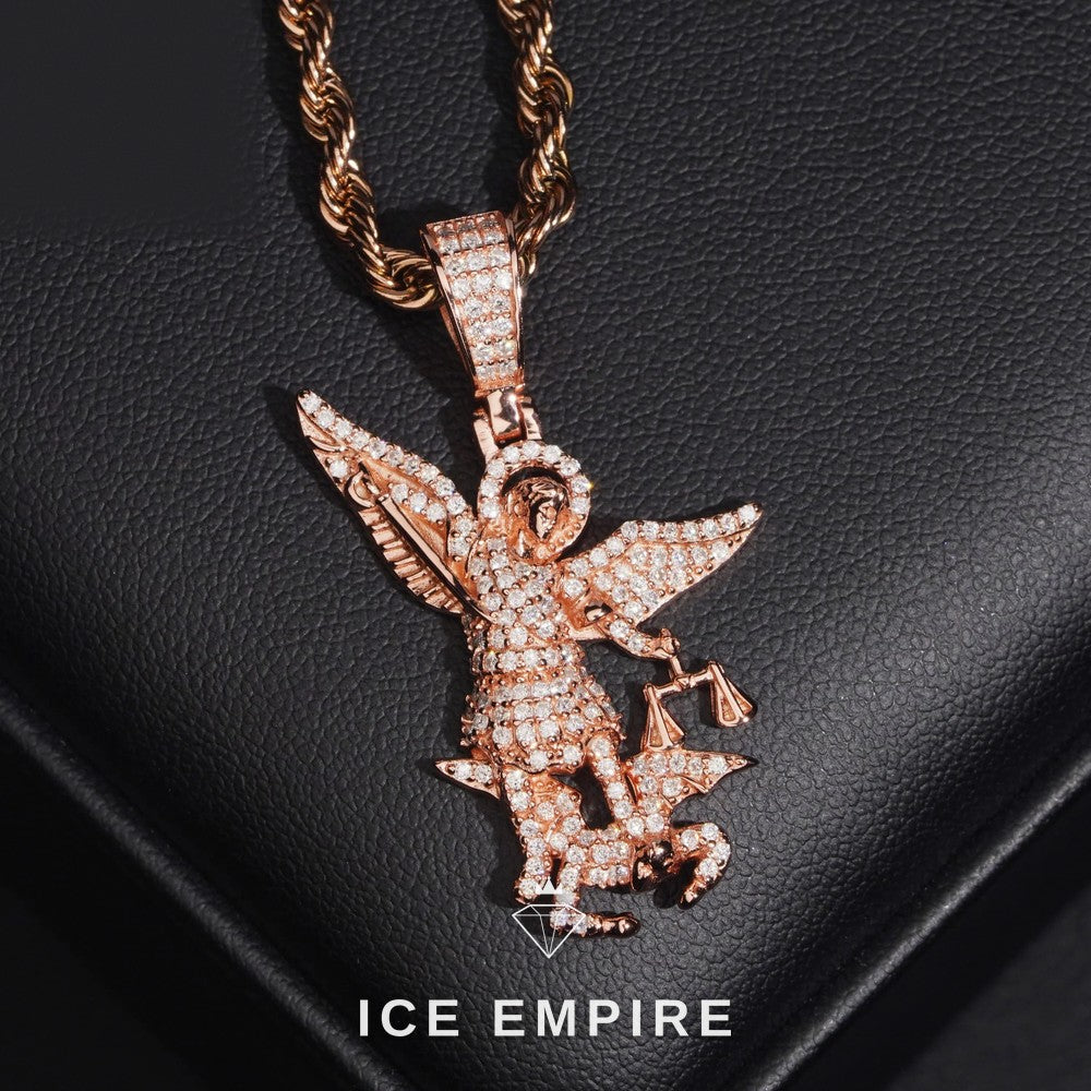 Iced Out 925 Silver Moissanite Pendant