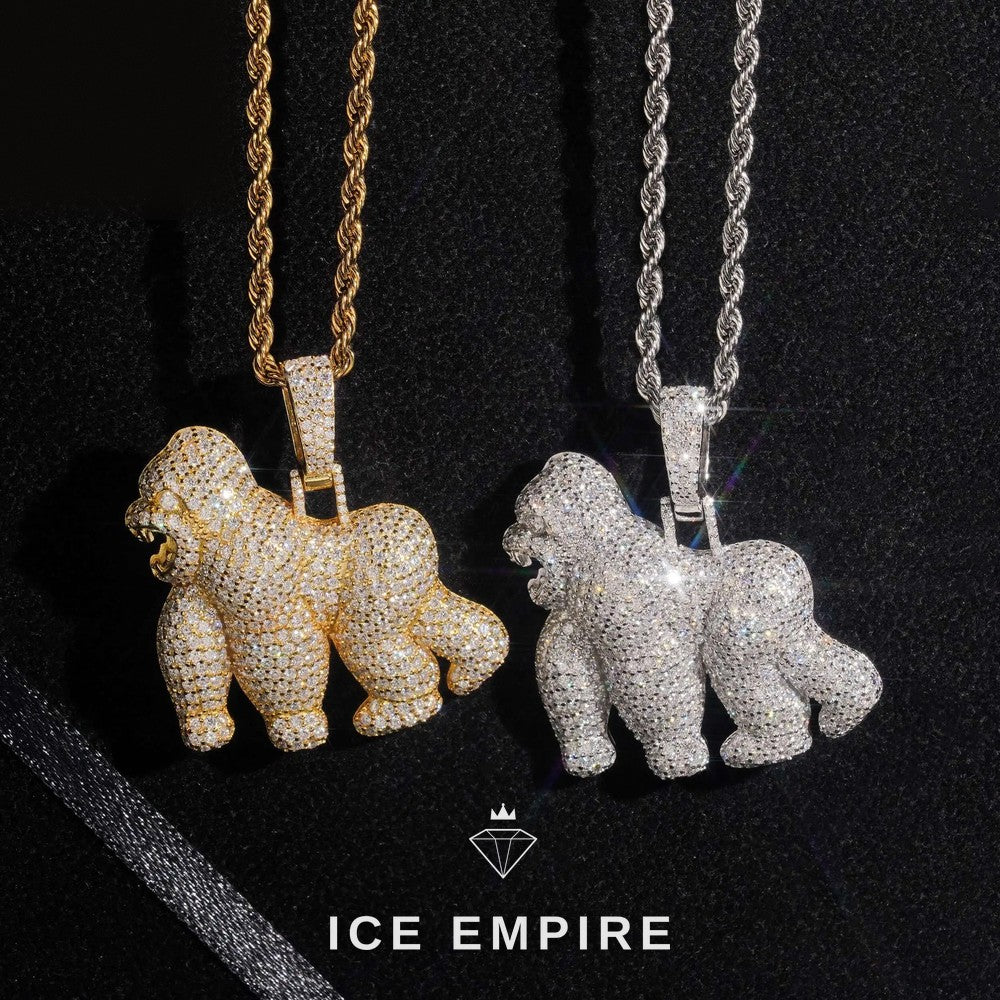 Iced Out Rose Gold Plated Pendant