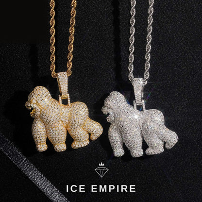 Iced Out Rose Gold Plated Pendant