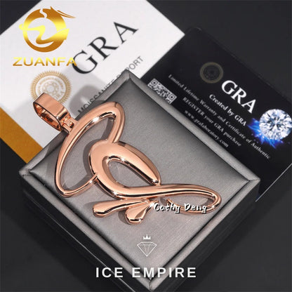 Iced Out Rose Gold Plated Cuban Chain