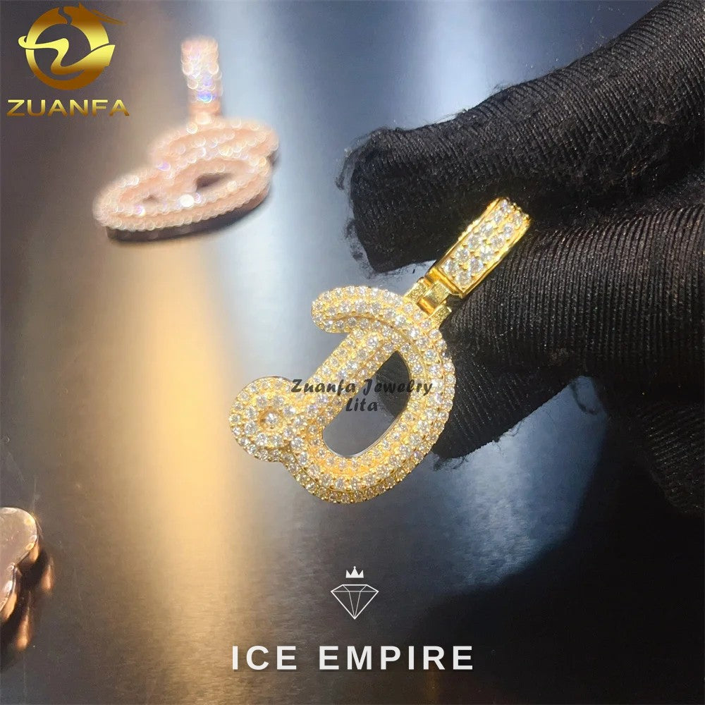 Iced Out 925 Silver Pendant