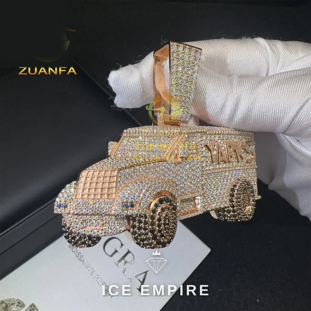 Iced Out 925 Silver Pendant