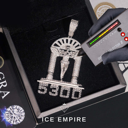Iced Out 925 Silver Pendant