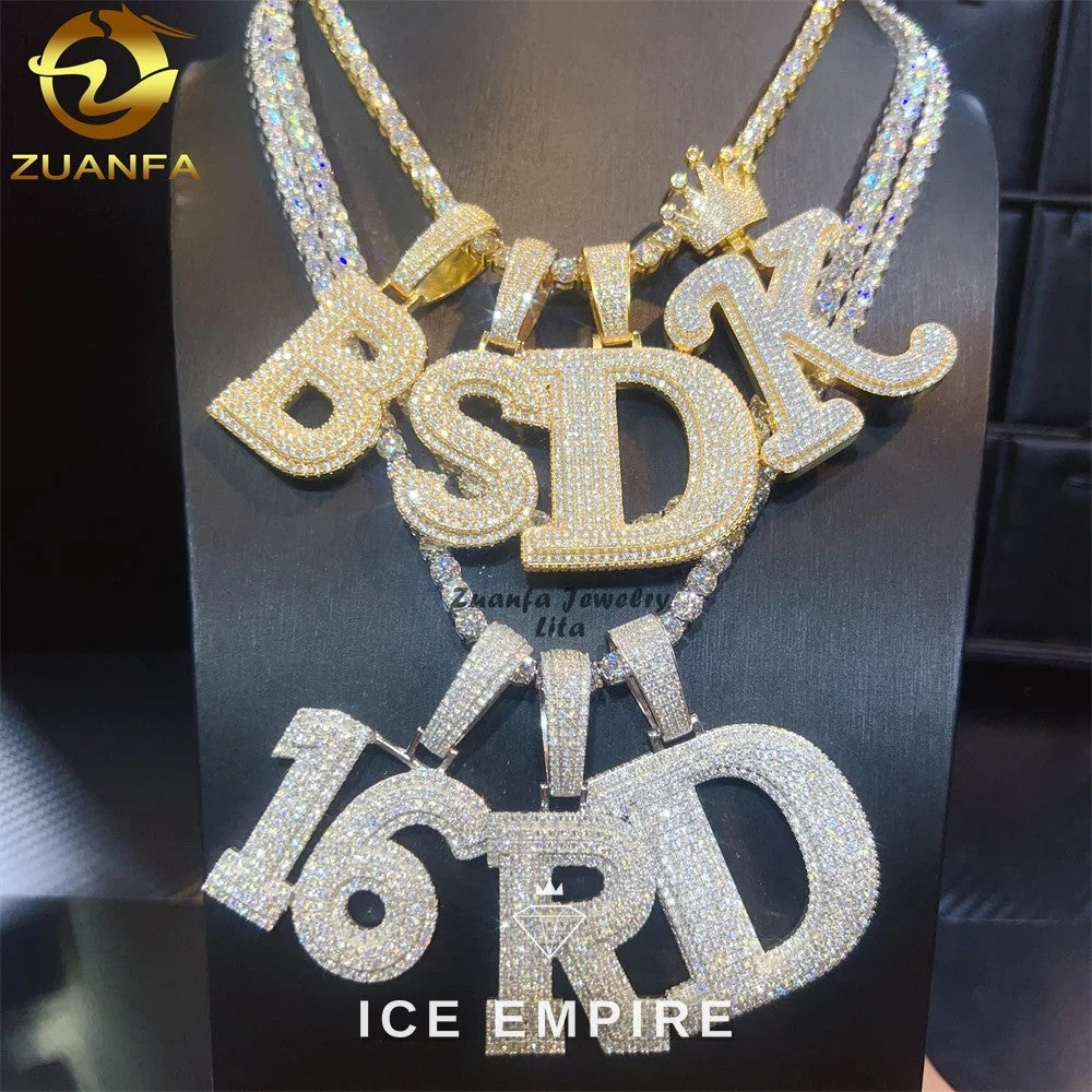Iced Out 925 Silver Pendant
