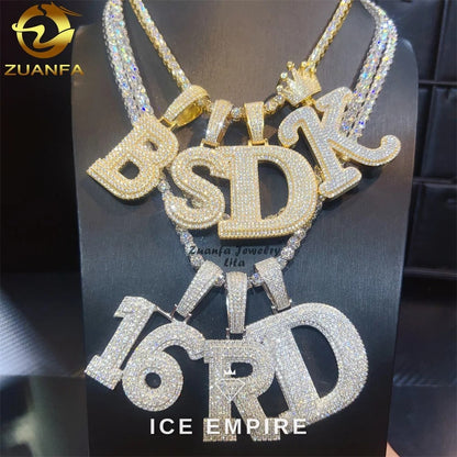 Iced Out 925 Silver Pendant