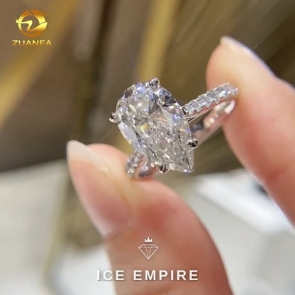 Iced Out 18K Gold Lab Grown Diamond Pendant